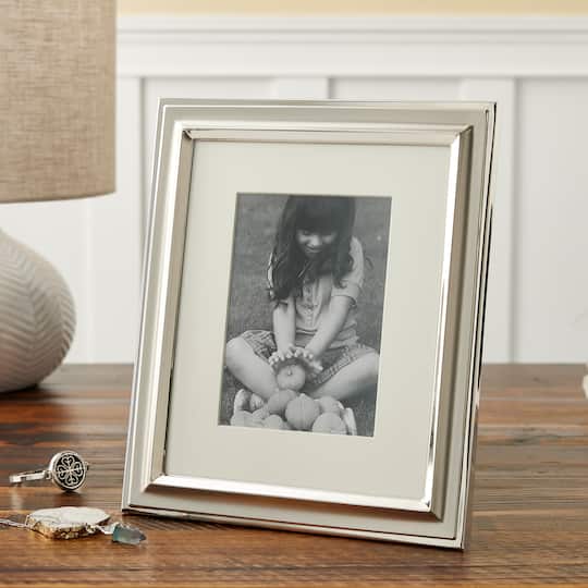 Expressions™ Silver Two Tone Frame with Mat by Studio Décor